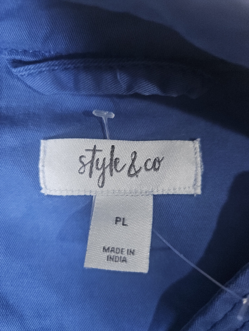 Style & Co. Deep Blue Utility Field Jacket - Picture 3 of 8